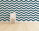 Chevron Stripe (obtuse angle) Wall Pattern Vinyl Decals